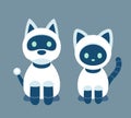 Cat and dog robot Royalty Free Stock Photo