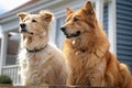 cat and dog, stars of their own television series in fictional town