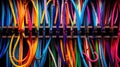 cat5e networking cables Royalty Free Stock Photo