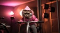 Cat on an Exercise Bike: A Furry Fitness Fanatic
