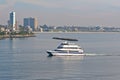 Cat Express ferry at Long Beach Harbor, California, USA