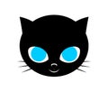 Cat face illustration Royalty Free Stock Photo