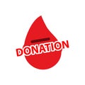 Blood donors icon, Vector Illustration on white background. Royalty Free Stock Photo