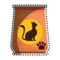 Cat food bag icon Royalty Free Stock Photo