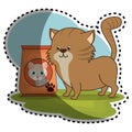 Cat food bag icon Royalty Free Stock Photo