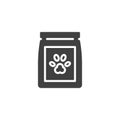 Cat food package vector icon Royalty Free Stock Photo