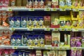 Cat food in the store Royalty Free Stock Photo