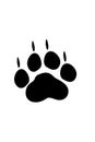 Cat foot print Royalty Free Stock Photo