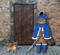 Cat guards door of castle 2