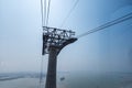 Cat Hai to Phu Long cable car route, the highest cable car pillar in the world Royalty Free Stock Photo
