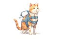 cat harness for physical rehabilitation