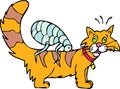 Cat has Fleas Royalty Free Stock Photo