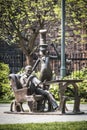 Cat in the hat statue at the Dr. Seuss Museum in Springfield Massachusetts