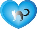 a cat in the heart