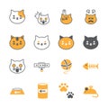 Cat icon set