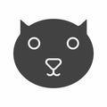 Cat icon vector image. Royalty Free Stock Photo