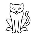 Cat icon vector on trendy design Royalty Free Stock Photo