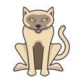 Cat icon vector on trendy design Royalty Free Stock Photo