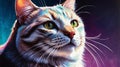 cat illustration highquality image and aest ai generated Royalty Free Stock Photo
