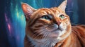 cat illustration highquality image and aest ai generated Royalty Free Stock Photo