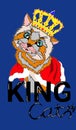 cat in a king