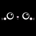 Cat kitten kitty square face head icon. Cartoon funny baby character. Cute kawaii animal portrait. Kids print for poster, t-shirt