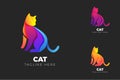 Cat logo gradient