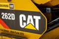 Cat logo on tractor