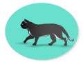 Cat logo vector id card image
