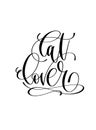 Cat lover - hand written lettering positive quote to poster Royalty Free Stock Photo
