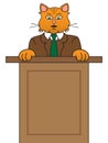 Cat Making Speech