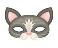 Cat Mask as Party Birthday Photo Booth Prop Vector Illustration