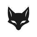 Cat mask logo of fox face clipart