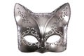 Cat masquerade mask cutout Royalty Free Stock Photo