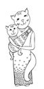 Cat mum sling