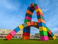 Le Havre CatÃ¨ne de Containers sculpture, France