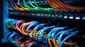 cat network patch cables Royalty Free Stock Photo