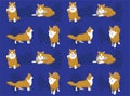 Cat Norwegian Forest Cartoon Seamless Wallpaper Background Royalty Free Stock Photo