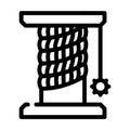 cat pet toy stand line icon vector illustration Royalty Free Stock Photo