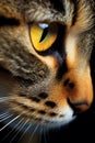 A cat photo close up, cat eye in details