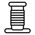 Cat post scratcher tower icon outline vector. Soft carboard pillar Royalty Free Stock Photo