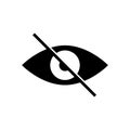 cat pupil eye icon vector Royalty Free Stock Photo