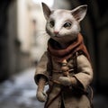 Cat Puppet in Medieval Attire