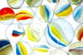 Cat's Eye Marbles including Shooter Royalty Free Stock Photo