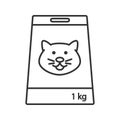 Cat`s food linear icon