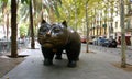 Cat sculpture in Barcelona, Spain