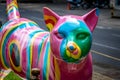 Cat sculpture at Cats Park - Cali, Colombia Royalty Free Stock Photo