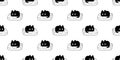 cat seamless pattern black kitten sleeping pillow neko calico vector pet cartoon Royalty Free Stock Photo