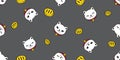 cat seamless pattern lucky cat manekineko vector kitten face calico gold coin munchkin neko pet cartoon doodle tile background