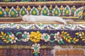 Cat sleeping on Pagoda in Buddhist temple in Thailand Royalty Free Stock Photo